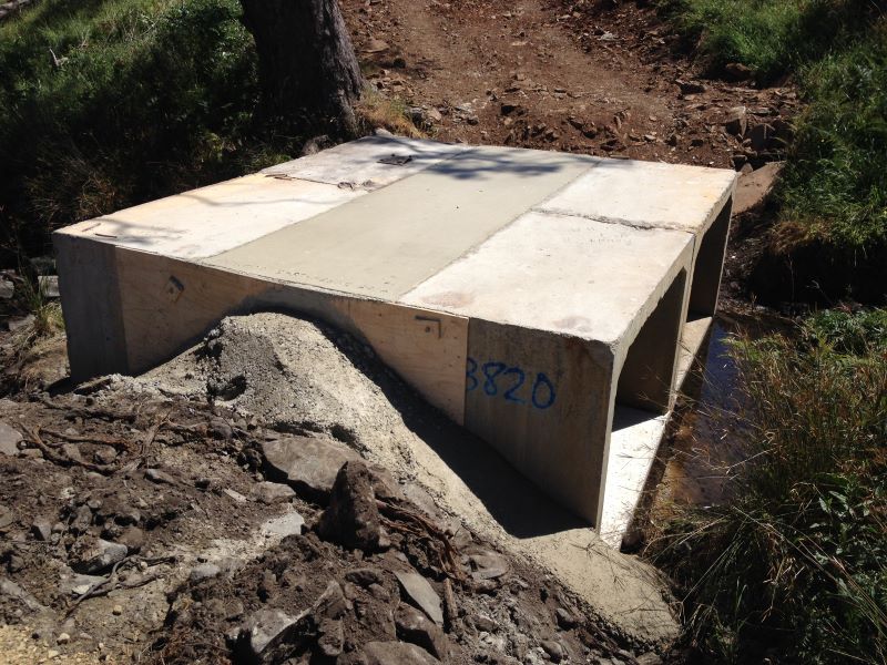 Concrete work complete