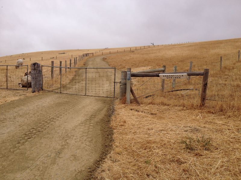 New gravel roadway entrance